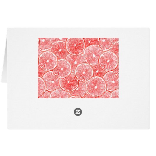 Watercolor grapefruit slices pattern (Back Horizontal)