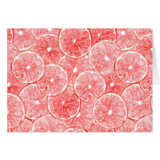 Watercolor grapefruit slices pattern (Front Horizontal)