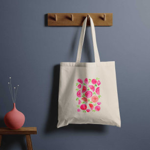 Watercolor grapefruit tote bag