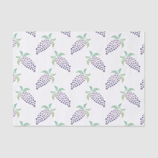 Watercolor Grapes Tissue Paper (Front)