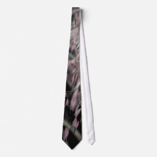 Watercolor Grasses in Pink Neck Tie