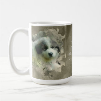 Watercolor Great Pyrenees Puppy - Sweet Coffee Mug