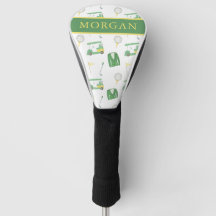Watercolor Green and Yellow Golf Tournament