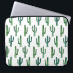 Watercolor green cactus pattern. Greenery cacti Laptop Sleeve<br><div class="desc">Watercolor green cactus pattern laptop sleeve. Please contact me if you need additional items.</div>
