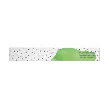 Watercolor Green Confetti Polka Dot