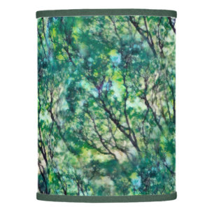 Watercolor Green Forest Pattern Lamp Shade