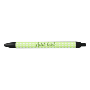 Watercolor green plaid ginham personalized add tex pen