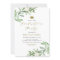 Watercolor Greenery and White Flowers Graduation