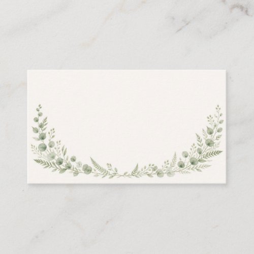 Watercolor Greenery Arch Wedding Place Card