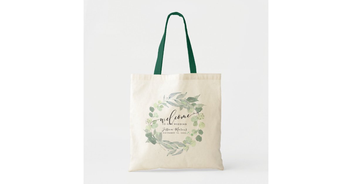 Eucalyptus Wedding Welcome Tote Bags