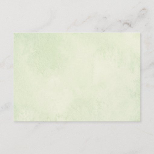 Watercolor Greenery Directions Enclosure Card Zazzle