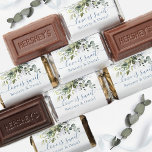 Watercolor Greenery Dusty Blue Love Is Sweet Hershey's Miniatures<br><div class="desc">Modern Elegant Calligraphy Script Watercolor Botanical Greenery Wedding Love is Sweet Chocolate Candy Bars include eucalyptus leaves,  green botanical foliage,  dusty blue leaves and other beautiful botanical greenery. Dusty Blue Script.</div>