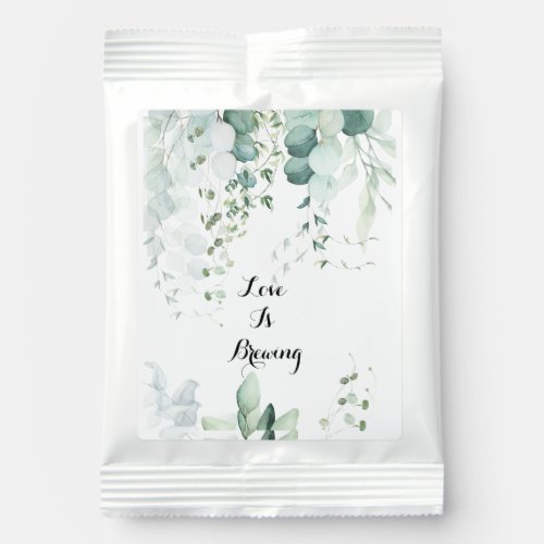 Watercolor Greenery Eucalyptus Cocoa Drink Mix