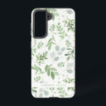 Watercolor Greenery Foliage Pattern Personalized Samsung Galaxy S21 Case<br><div class="desc">Customizable Samsung Galaxy Case featuring watercolor pattern of eucalyptus leaves and other foliage. Personalize by adding your own name or adding a short prhase. This greenery Samsung Galaxy Case is perfect as a personalized gift.</div>