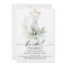 Watercolor Greenery Gold Bridal Shower Invitation
