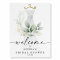 Watercolor Greenery Gold Bridal Shower Welcome