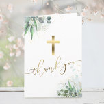 watercolor greenery religious Thank you Card<br><div class="desc">religious event thank you card</div>