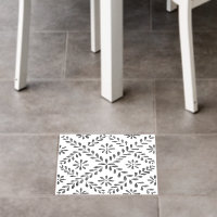 Watercolor Grey Kitchen Tile Floor Decal