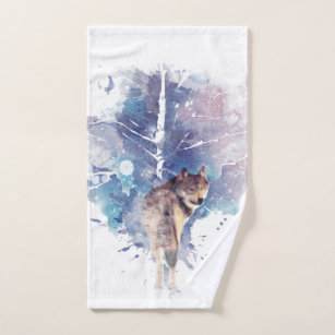 Wolf Bath Towels Zazzle