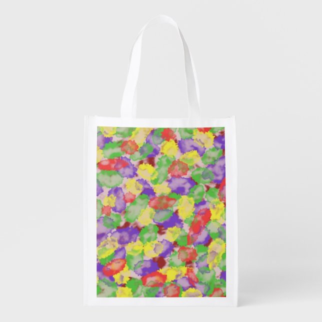 Watercolor  grocery bag (Front)