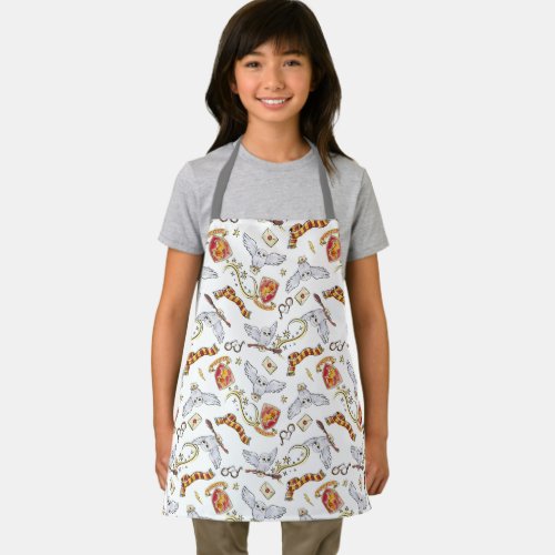 Watercolor GRYFFINDOR Hedwig Pattern Apron