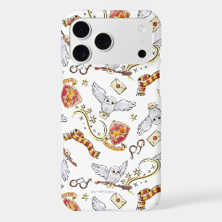 Watercolor GRYFFINDOR™ Hedwig Pattern iPhone 17 Pro Max Case