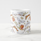 Watercolor GRYFFINDOR™ Hedwig Pattern Giant Coffee Mug (Front)