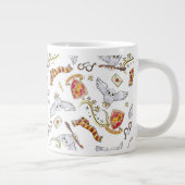 Watercolor GRYFFINDOR™ Hedwig Pattern Giant Coffee Mug (Right)