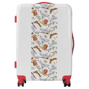 Watercolor GRYFFINDOR™ Hedwig Pattern Luggage