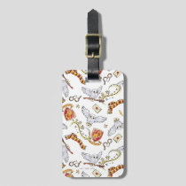 Watercolor GRYFFINDOR™ Hedwig Pattern Luggage Tag