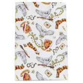 Watercolor GRYFFINDOR™ Hedwig Pattern Medium Gift Bag | Zazzle