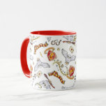 Watercolor GRYFFINDOR™ Hedwig Pattern Mug