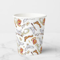 Watercolor GRYFFINDOR™ Hedwig Pattern Paper Cups