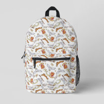 Watercolor GRYFFINDOR™ Hedwig Pattern Printed Backpack