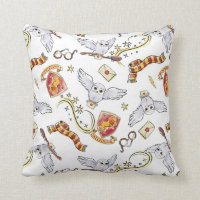 Watercolor GRYFFINDOR™ Hedwig Pattern