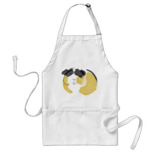 Watercolor Guinea Pig Adult Apron