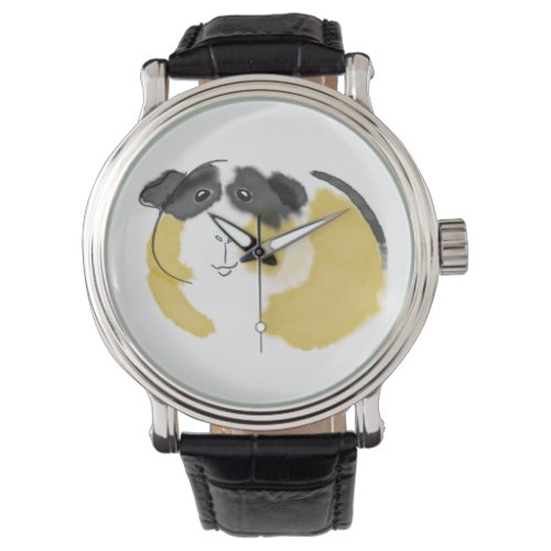Watercolor Guinea Pig Watch