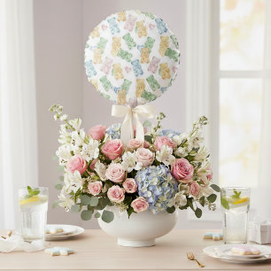 Watercolor Gummy Bears Baby Shower Balloon