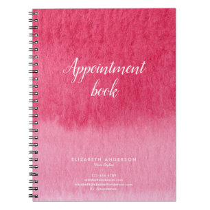 Watercolor Hair Salon appointments book