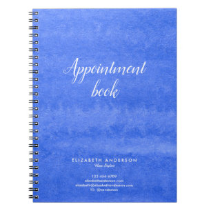 Watercolor Hair Salon appointments book