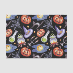 Watercolor Halloween Pumpkins, Magic Potion Tissue Paper