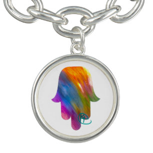 Watercolor Hamsa Bracelet