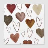 Watercolor Hand Drawn Out lines Heart Sketch (Front)