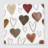 Watercolor Hand Drawn Out lines Heart Sketch (Front)