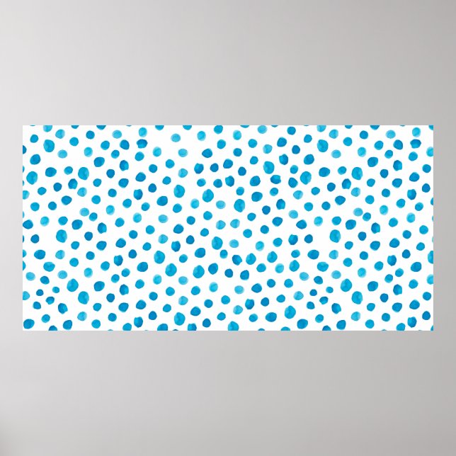 Watercolor hand drawn trendy pattern with modern c poster (Front)