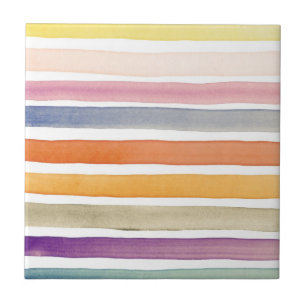 Watercolor hand painted brush strokes, banners. ceramic tile