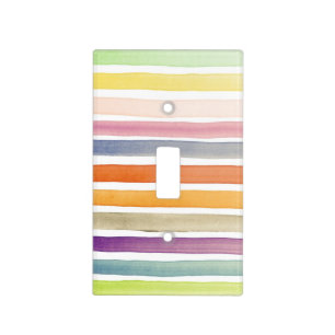 Watercolor hand painted brush strokes, banners. light switch cover