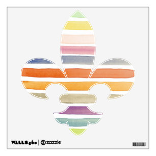 Watercolor hand painted brush strokes, banners. wall decal