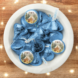 Watercolor Happy Camper 1st Birthday Hershey®'s Kisses®