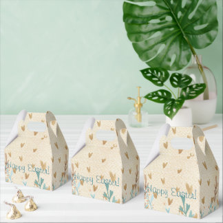 Watercolor Happy Easter! Easter Bunny Favor Boxes
